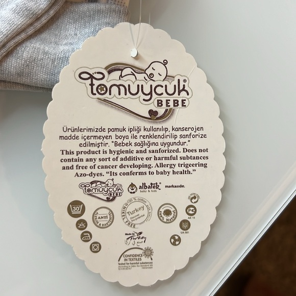 NEW Baby Boy 3 Piece Set in High-Quality Cotton with Romantic Bear Pattern. - Picture 7 of 7